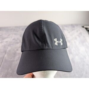 Under Armour Womens Fly Fast Running Hat Black Reflective Logo OSFA 1291073 001